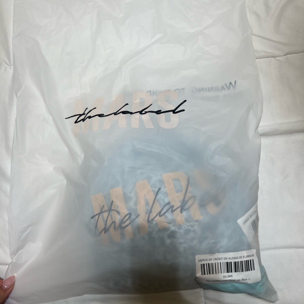 The crotchet maxi cover up -BLUE nwt - Picture 7 of 7